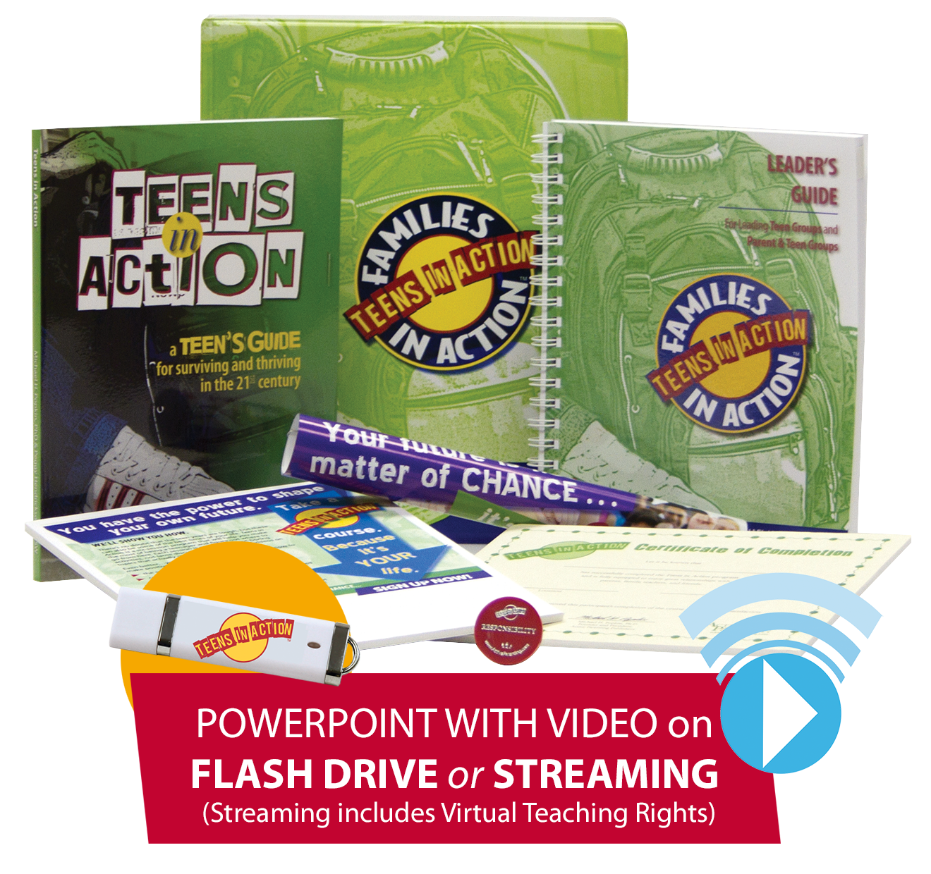 Teens in Action on Flash Drive or Streaming