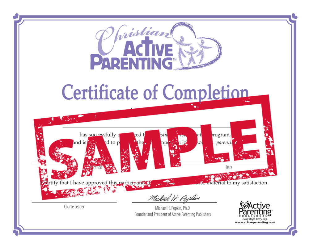 Christian Active Parenting Certificate