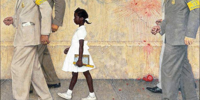 Black History Month - Norman Rockwell painting of Ruby Bridges
