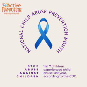 Active Parenting is Child Abuse Prevention - share this blue ribbon to raise awareness