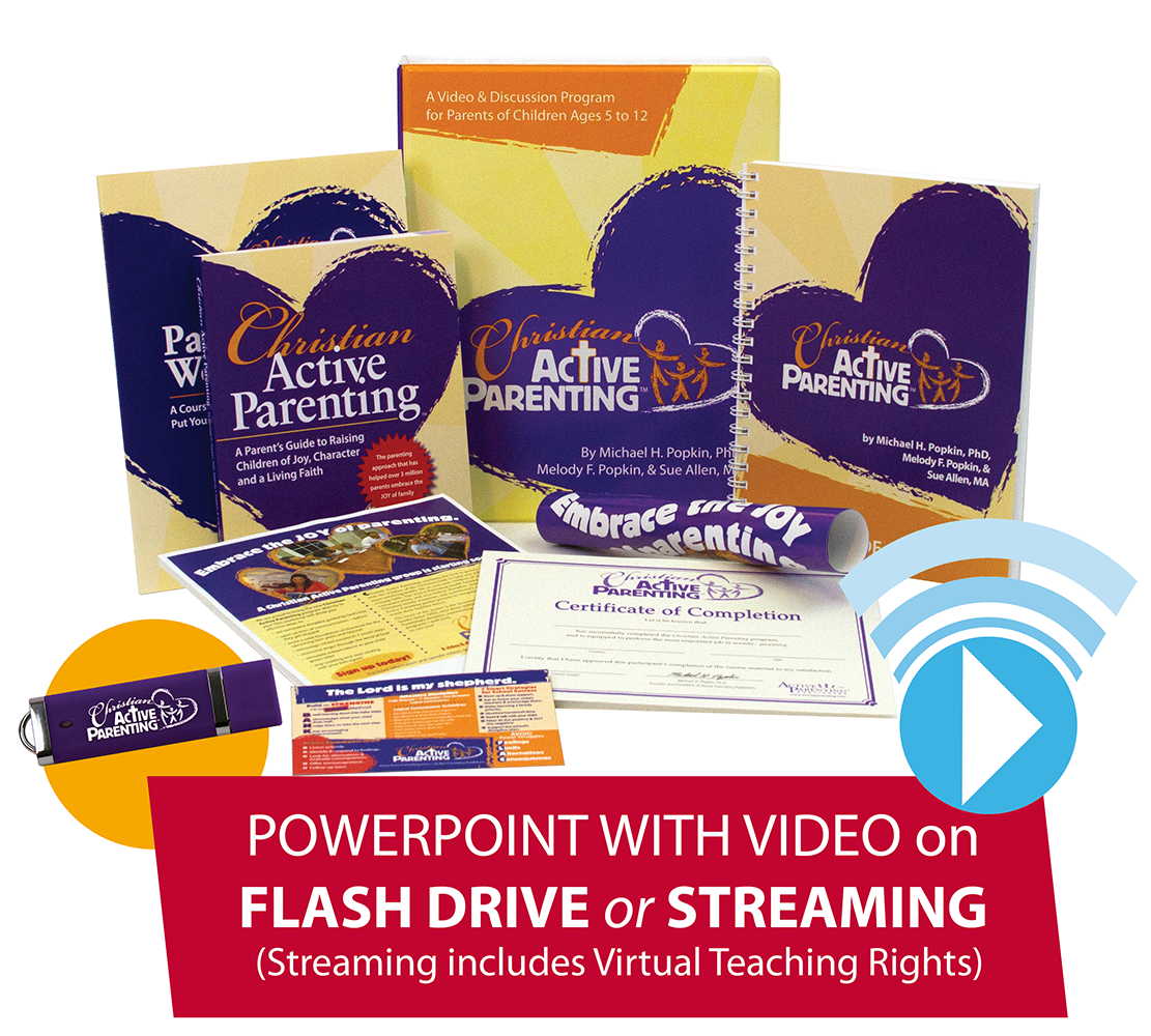 Christian Active Parenting Program Kit - Video-Embedded PowerPoint on FLASH DRIVE or STREAMING