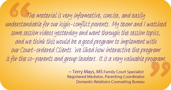 Cooperative Coparenting Webinar Review from Terry Mays