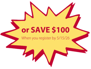 SAVE $100 on the Training of Trainers when you register by 5/15/26!